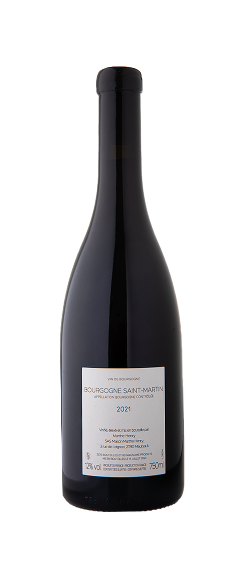 Marthe Henry Boillot Bourgogne Saint Martin 2021 rouge