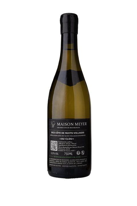 Maison Meyer Côte De Nuits-Villages Blanc "Au Clou" 2023 - Vins Des Dieux