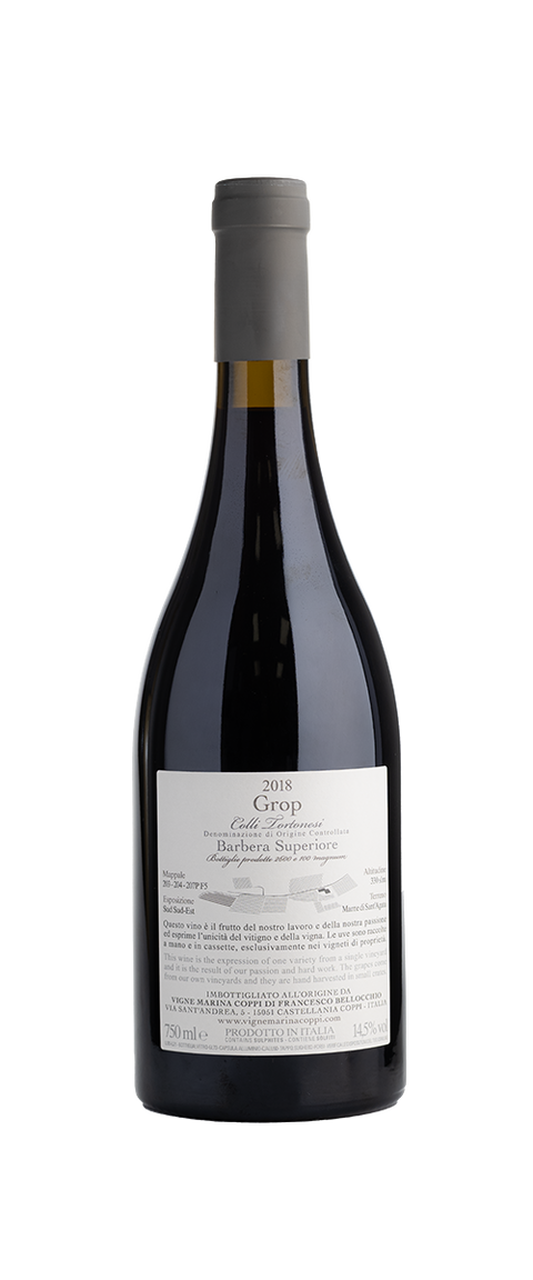 Vigne Marina Coppi I Grop 2018 Barbera Superiore