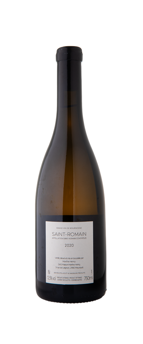 Marthe Henry Boillot Saint Romain 2020 Blanc - Vins Des Dieux