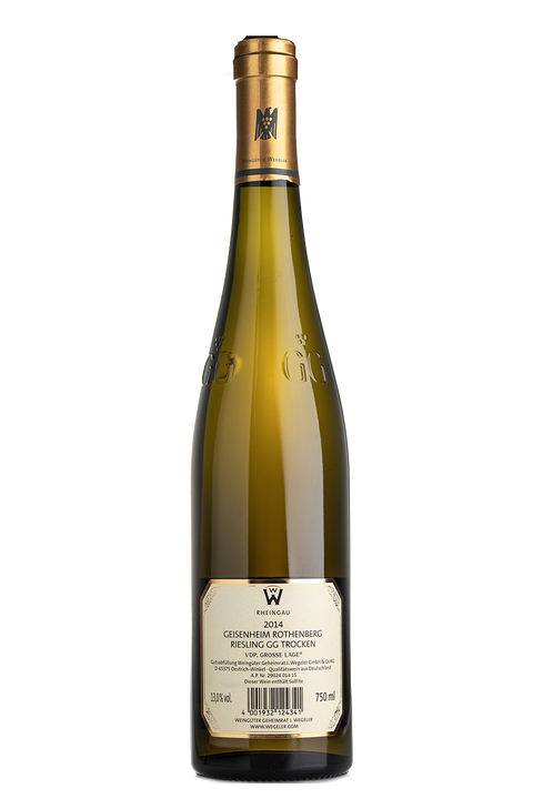 WW Rheingau Rothenberg Riesling GG trocken 2014 VDP Grosse Lage in Holzkiste - Vins Des Dieux