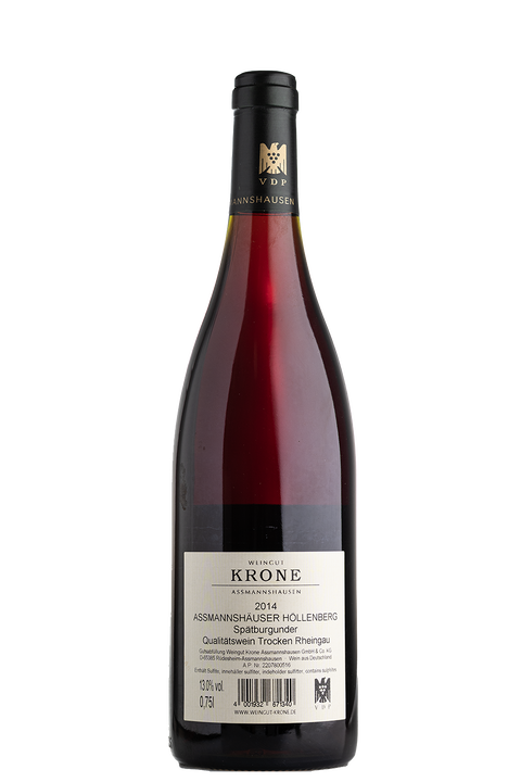 WW Krone Assmannshäuser Höllenberg Spätburgunder QbA trocken 2014 VDP Grosse Lage