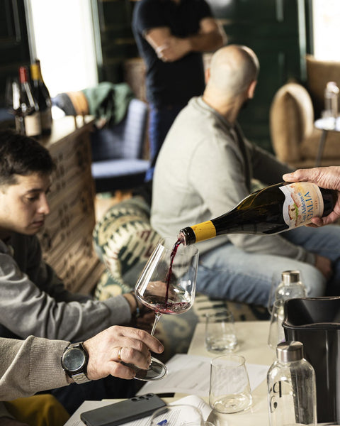 Cata profesional de Vins Des Dieux, servicio de Galia a sumilleres